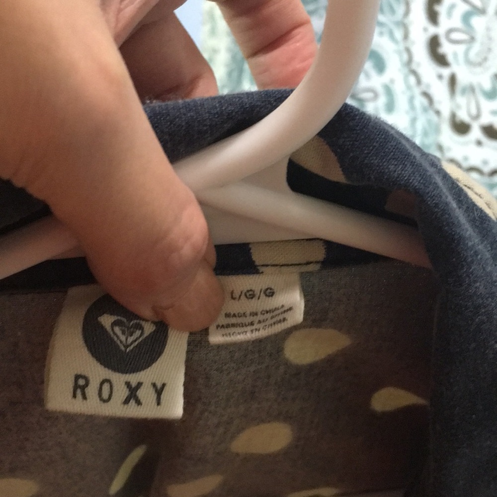 Roxy Lightweight Denim Polka Dot Button Down - image 3